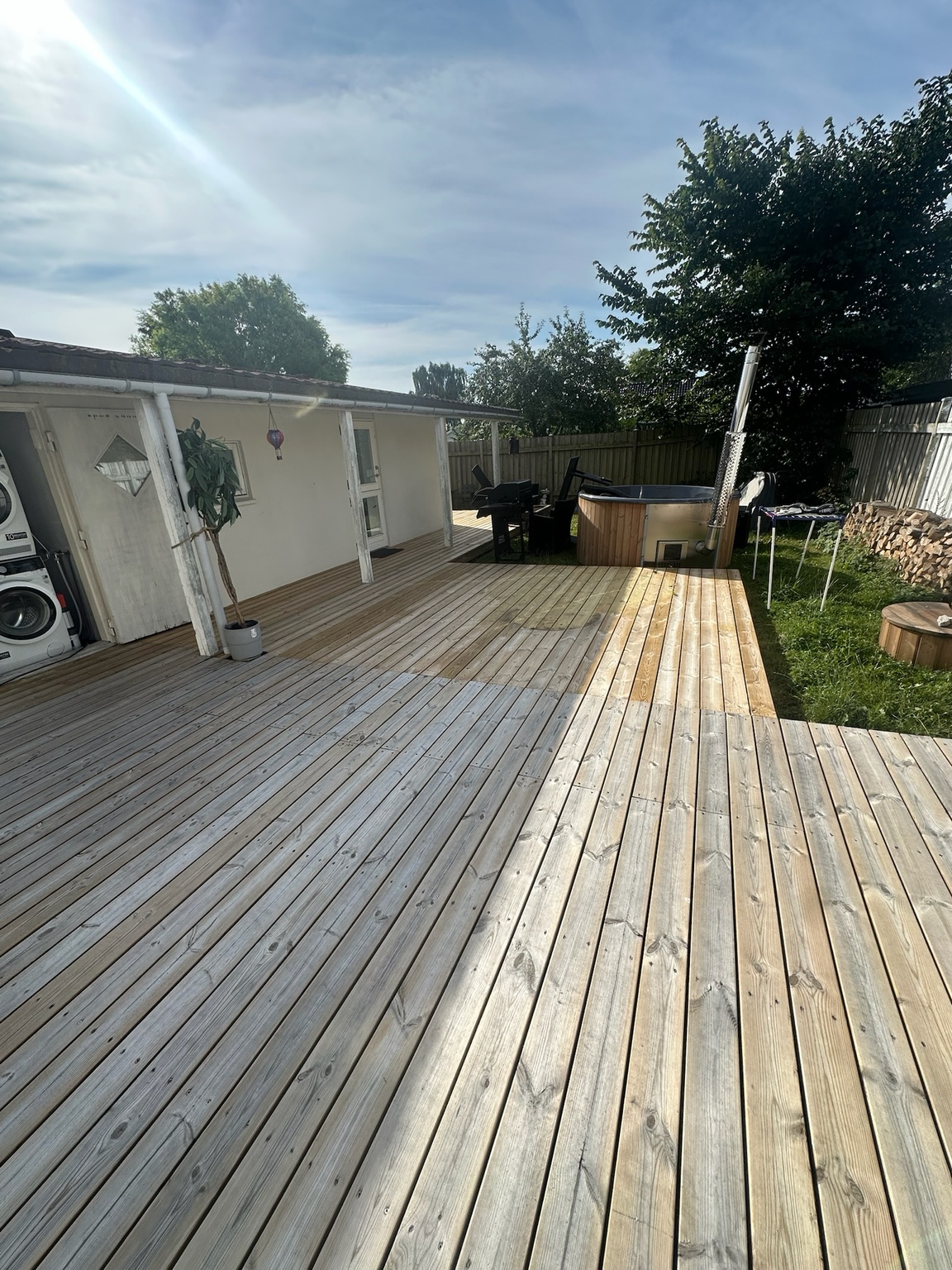 Terrassebehandling — før